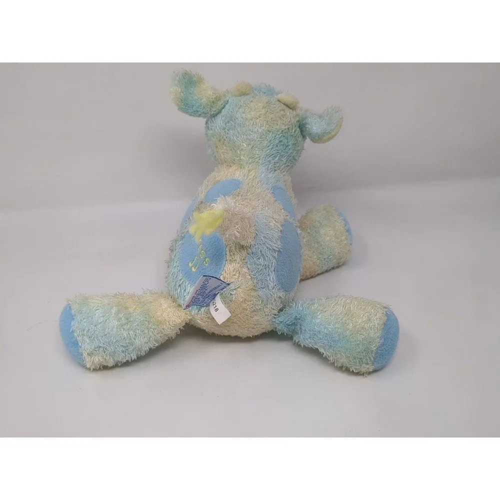 Baby Gund Sprinkles Cow Musical Plush Tye Dye Yellow‎ Blue Working 58207 Vintage